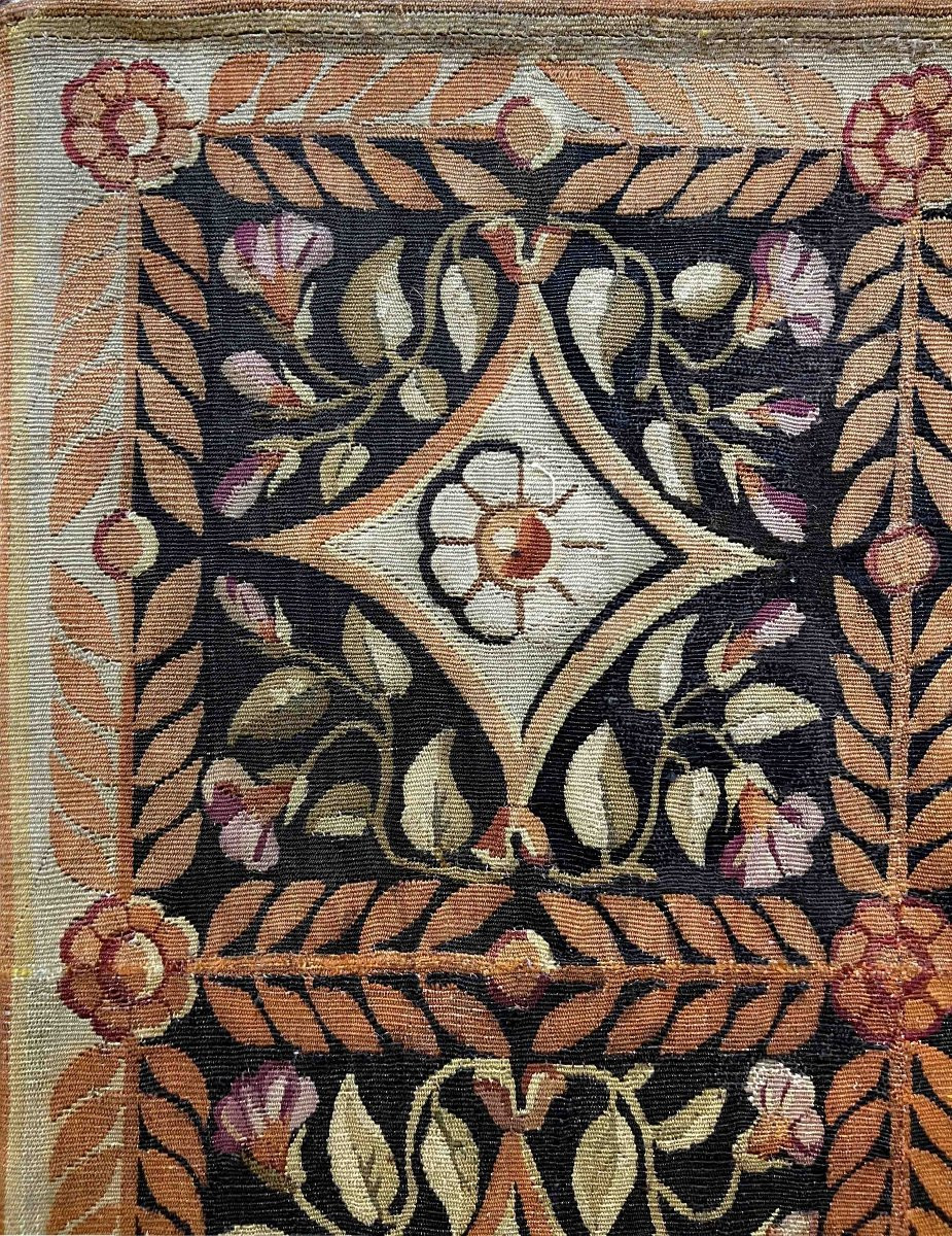 Tapis Napoleon III de la Manufacture d'Aubusson du XIX ème siècle - N° 917-photo-4