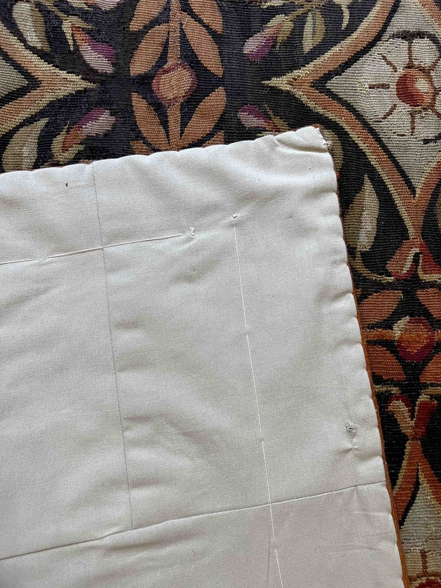 Tapis Napoleon III de la Manufacture d'Aubusson du XIX ème siècle - N° 917-photo-1