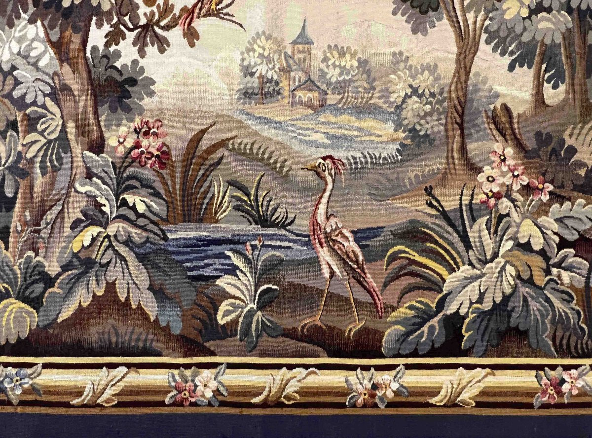 Verdure - Tapisserie de la Manufacture Aubusson XIXe si&egrave;cle - N&deg; 1025-photo-2