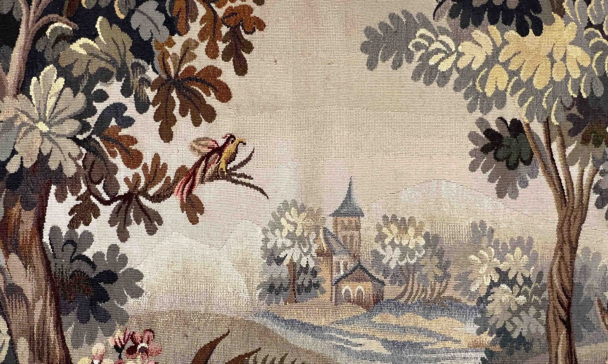 Verdure - Tapisserie de la Manufacture Aubusson XIXe si&egrave;cle - N&deg; 1025-photo-4