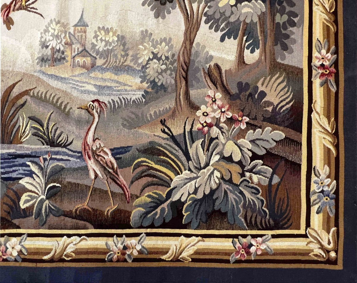 Verdure - Tapisserie de la Manufacture Aubusson XIXe si&egrave;cle - N&deg; 1025-photo-2