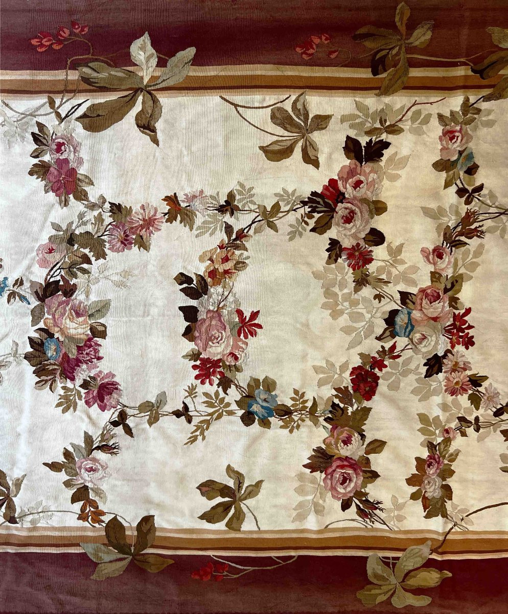 Paire de Portiere  en Tapisserie du XIXe siècle de la Manufacture Aubusson - N° 1082-photo-2