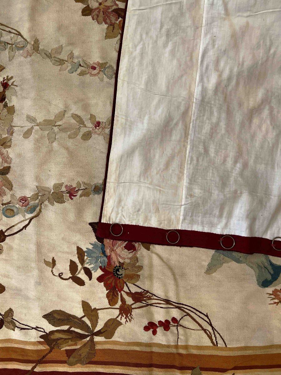 Paire de Portiere  en Tapisserie du XIXe siècle de la Manufacture Aubusson - N° 1082-photo-5