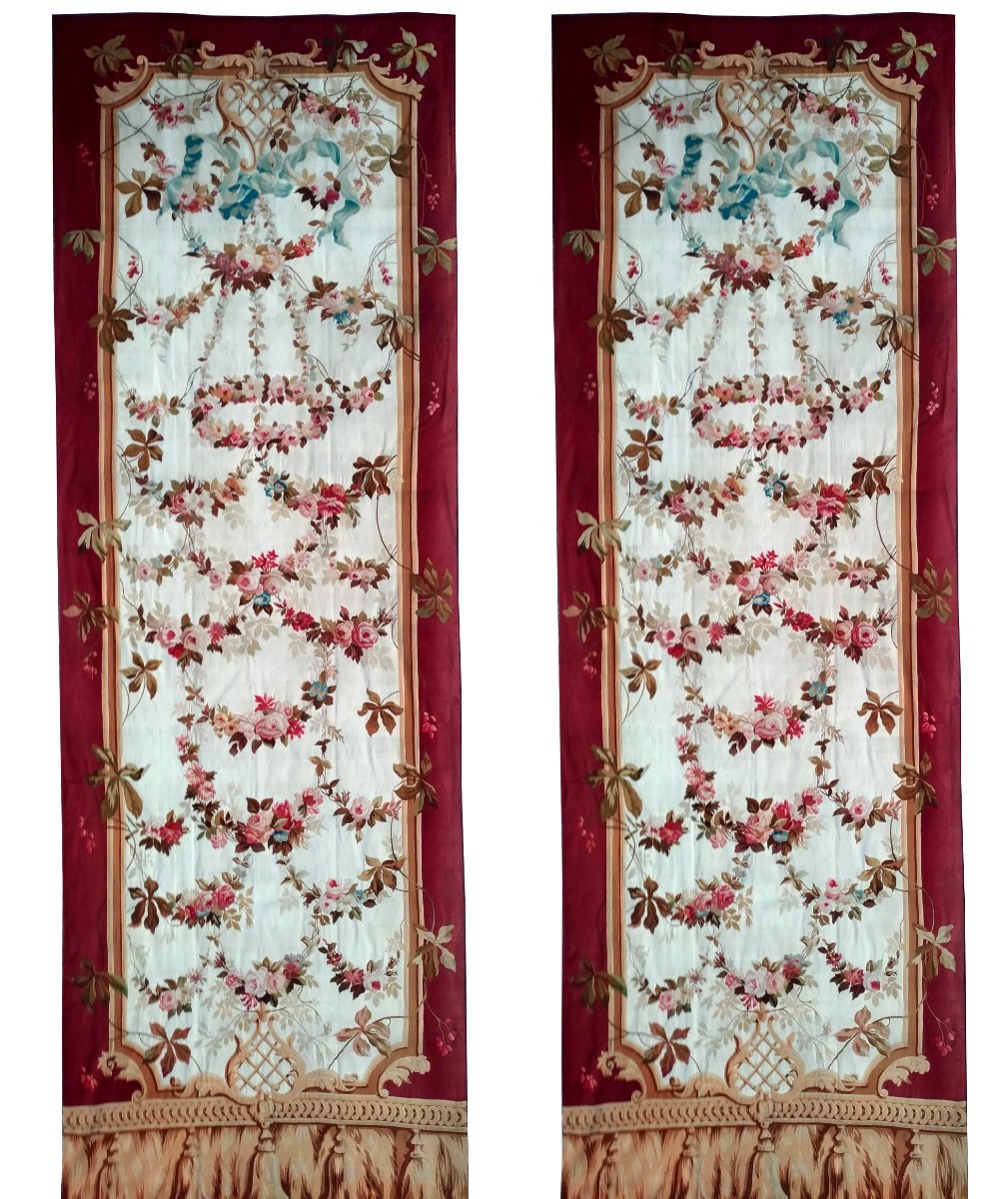 Paire de Portiere  en Tapisserie du XIXe siècle de la Manufacture Aubusson - N° 1082
