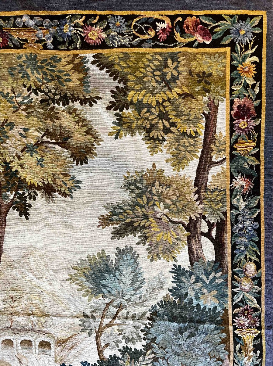 Tapisserie à scène galante, Manufacture d’Aubusson, XIXᵉ siècle – 2,05 × 1,45 m – N° 1008-photo-3