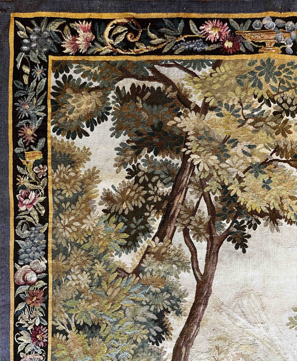 Tapisserie à scène galante, Manufacture d’Aubusson, XIXᵉ siècle – 2,05 × 1,45 m – N° 1008-photo-4