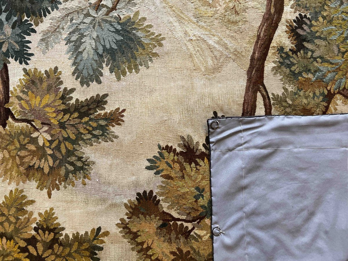 Tapisserie à scène galante, Manufacture d’Aubusson, XIXᵉ siècle – 2,05 × 1,45 m – N° 1008-photo-6