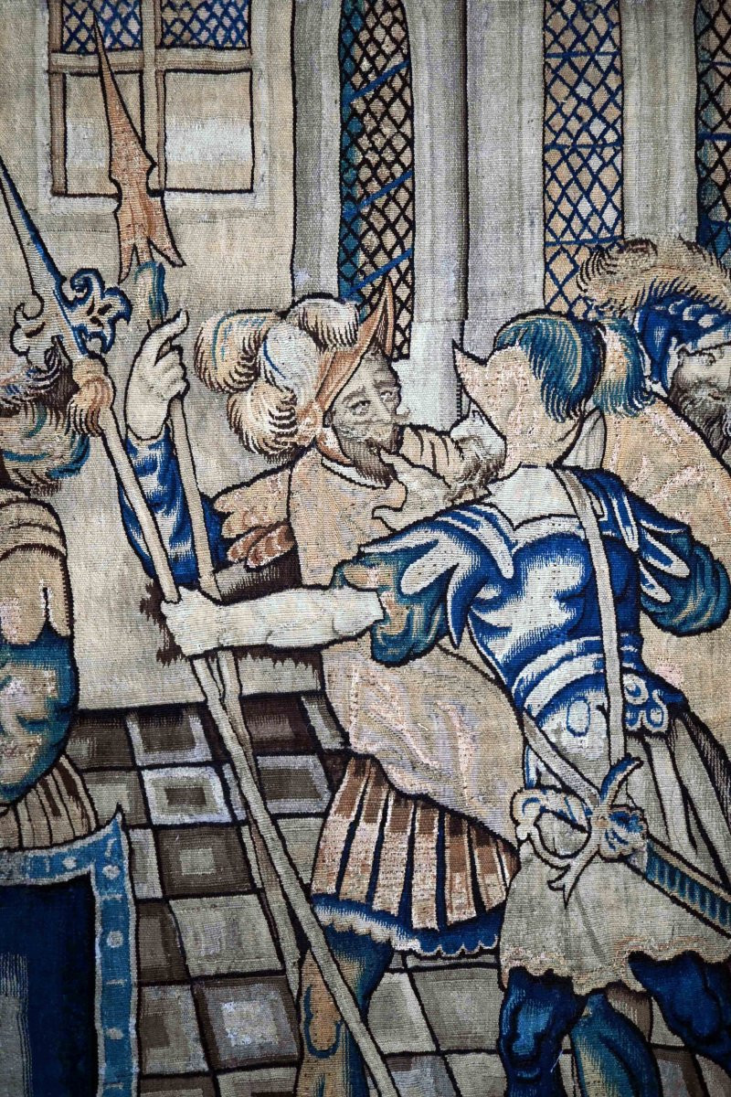 Tapestry From The Flanders Manufactory, 17th Century, David Presented To King Saul - No. 1590-photo-7