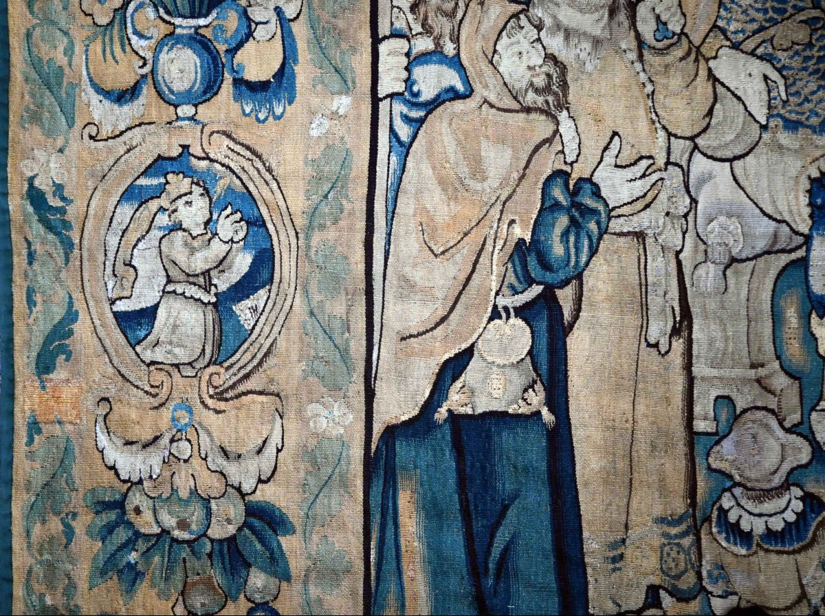 Tapestry From The Flanders Manufactory, 17th Century, David Presented To King Saul - No. 1590-photo-8