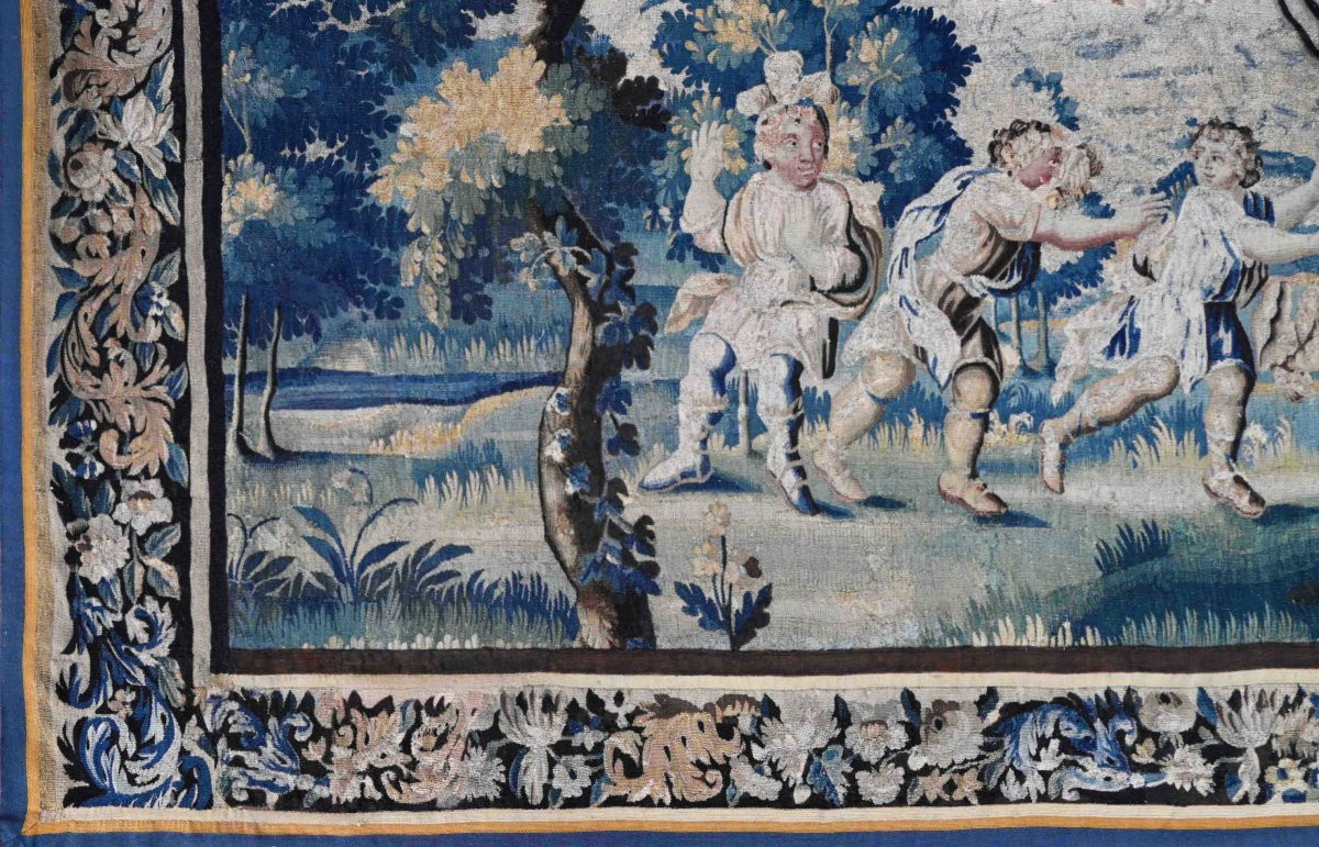 Children's Games - Tapestry, Flanders Manufactory, Oudenaarde, 17th Century - No. 1367-photo-6