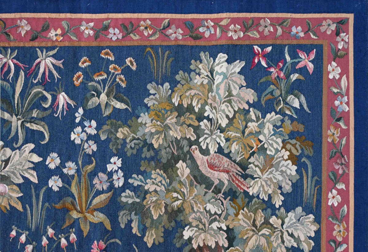 Medieval Scene Tapestry From The Aubusson Manufactory, 19th Century - 145cmw X 185cmh - No. 1633-photo-3
