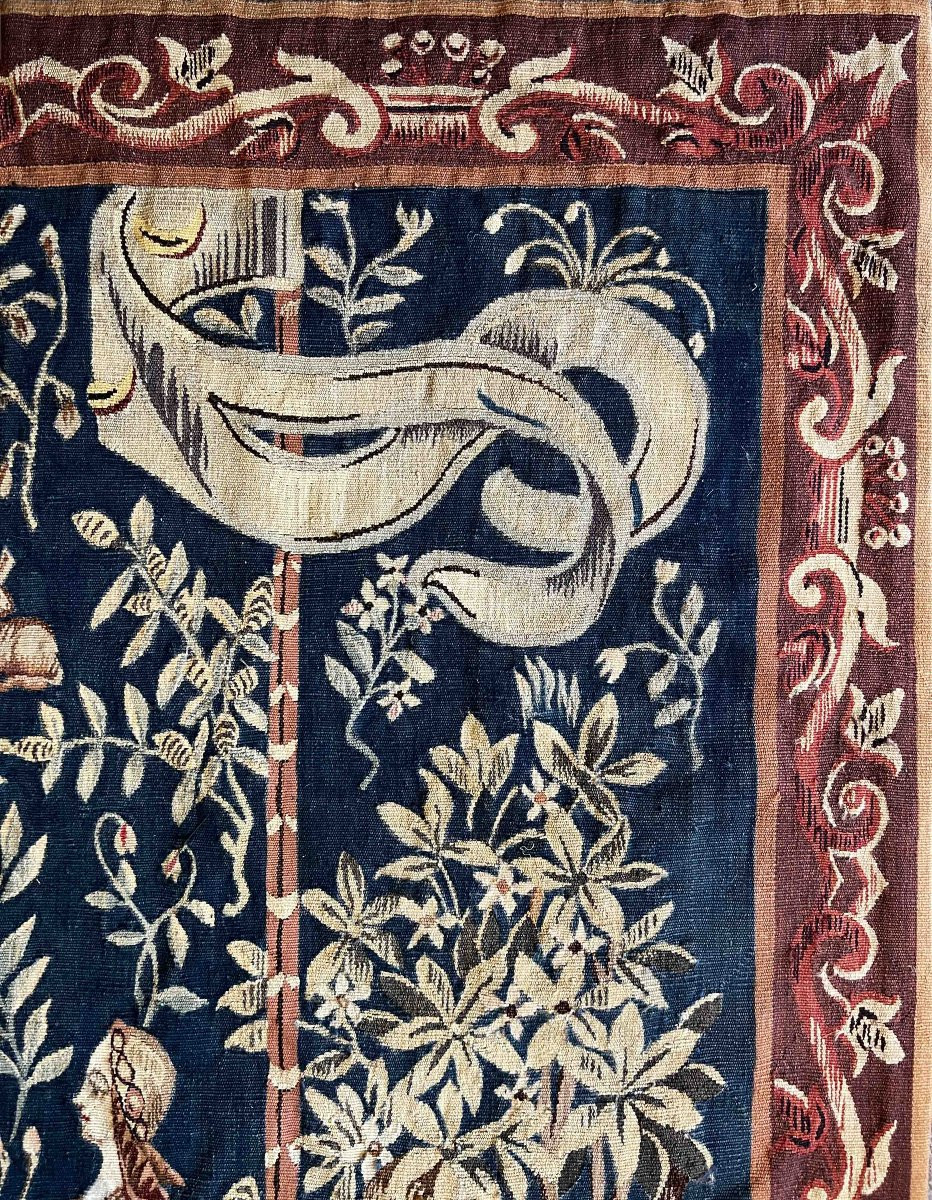 The Sense Of Smell, The Lady And The Unicorn - Tapestry, Aubusson Manufactory, 19th Century - No. 1107-photo-3