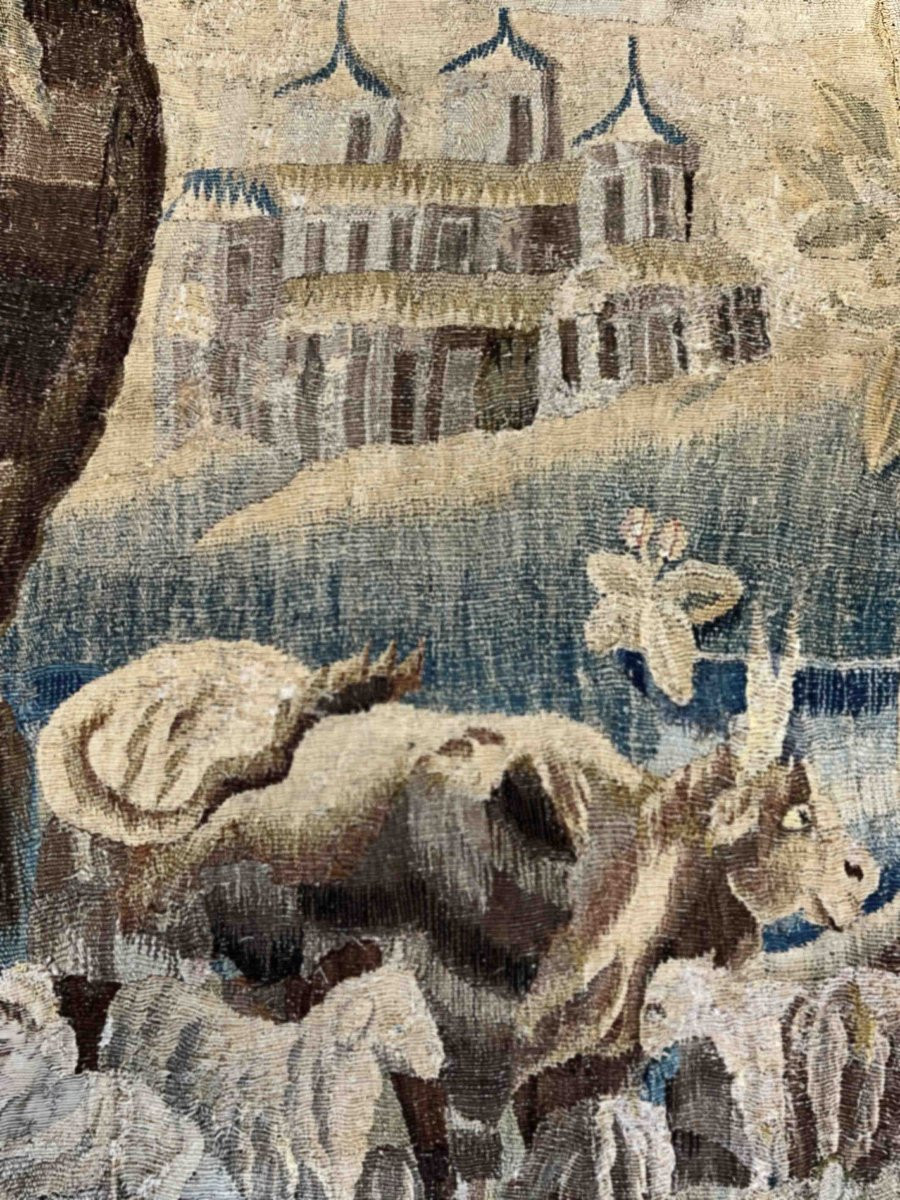 Aubusson Tapestry, 18th Century, "the Fortune Teller" - No. 1106-photo-4