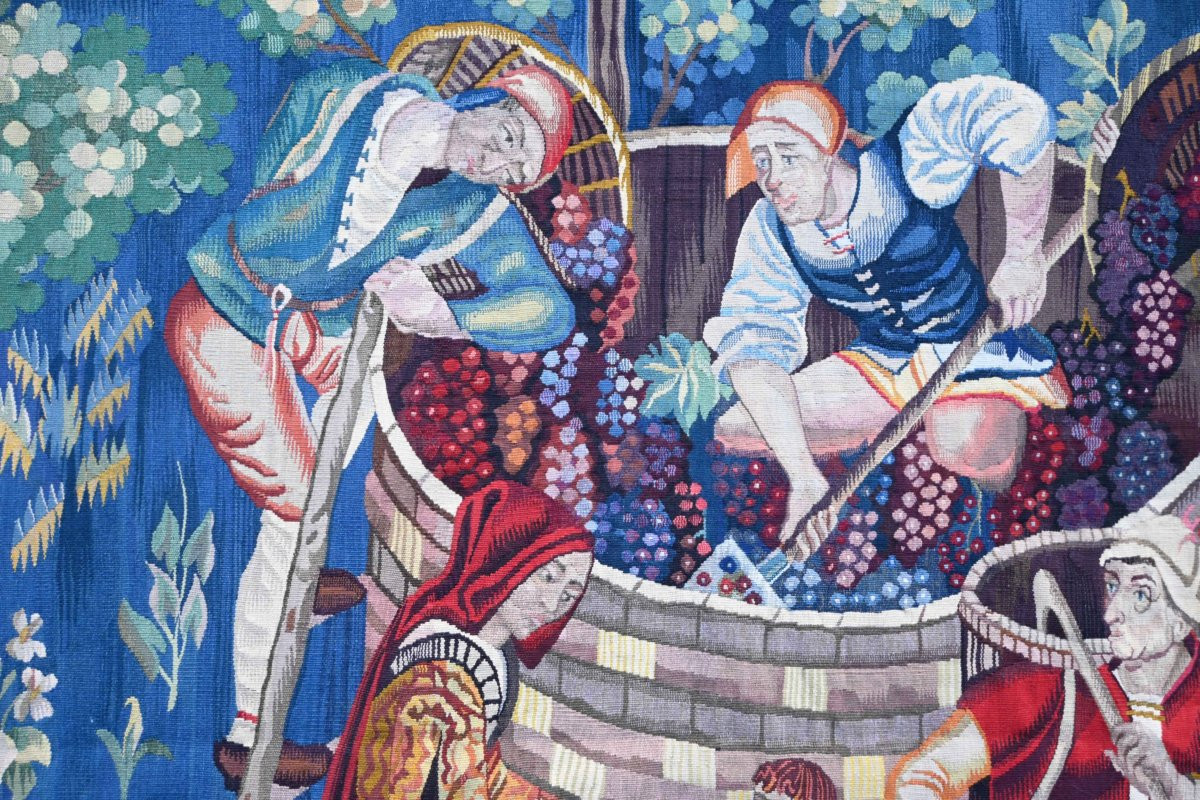 Aubusson Tapestry "harvest" By François Faureau - No. 1629-photo-1