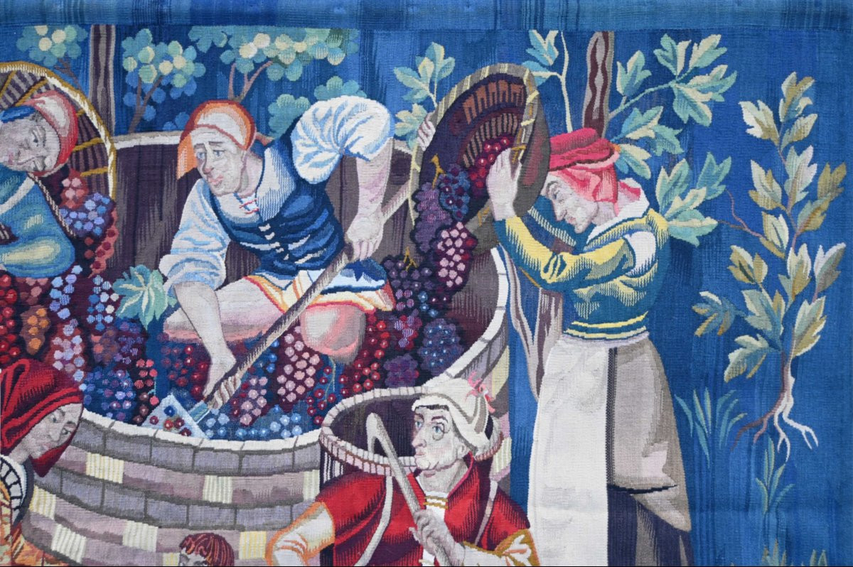 Aubusson Tapestry "harvest" By François Faureau - No. 1629-photo-3