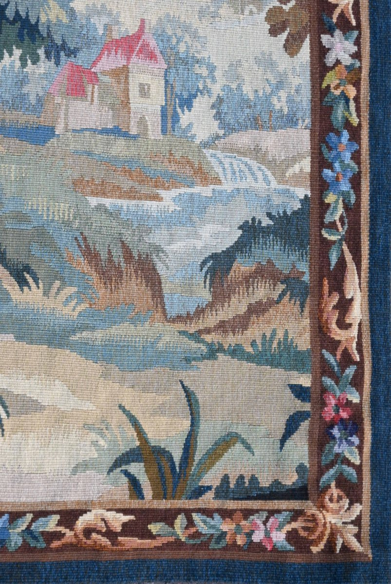 “verdure” Tapestry – Aubusson Manufactory, 19th Century – Limited Edition - No. 1638-photo-1
