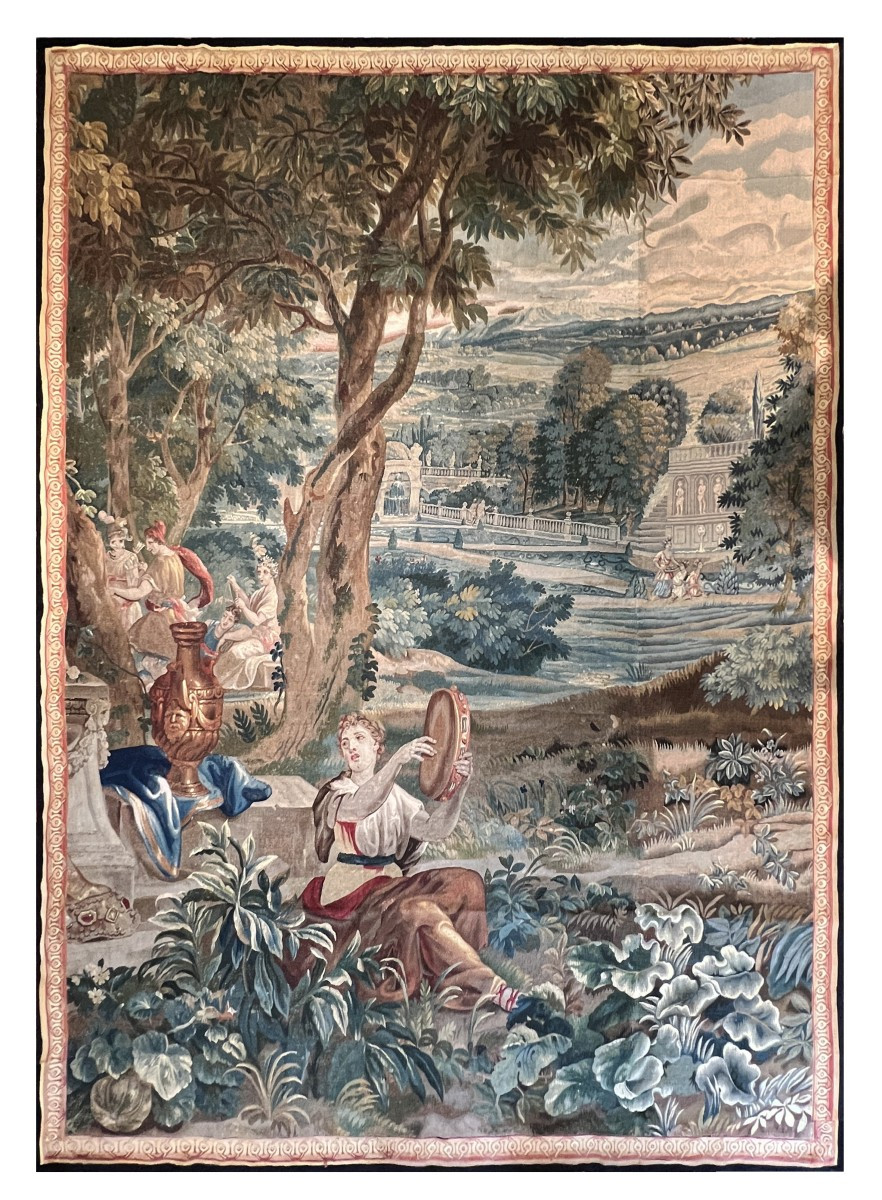Tapisserie Manufacture de Bruxelles fin du XVIIe siècle, Scène champêtre - N° 882