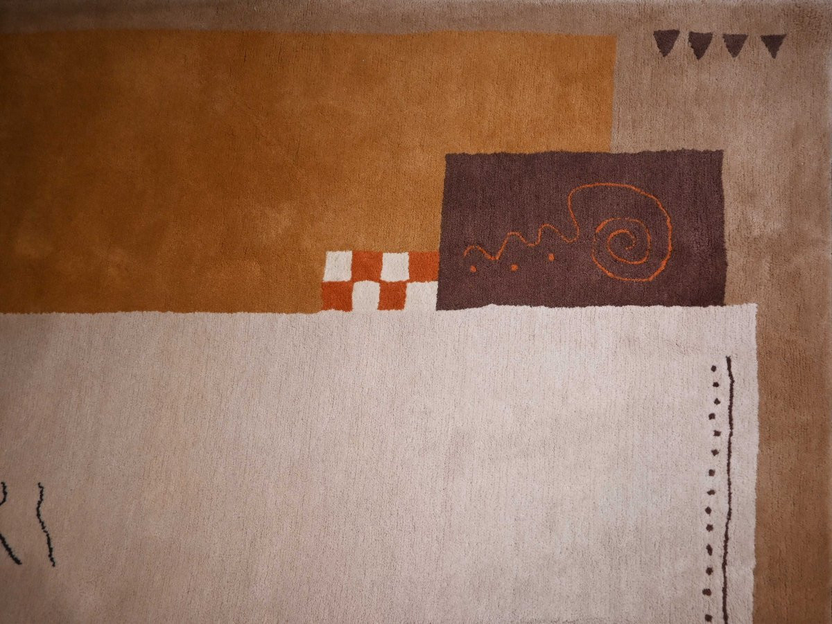 Tapis français Manufacture Toulemonde Bochart « Argonautes » par Jean-Jacques Beaumé - N° 1642-photo-3
