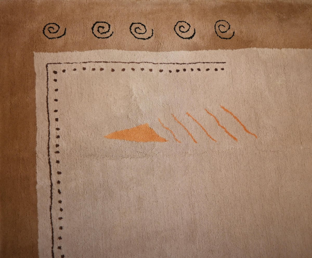 Tapis français Manufacture Toulemonde Bochart « Argonautes » par Jean-Jacques Beaumé - N° 1642-photo-4