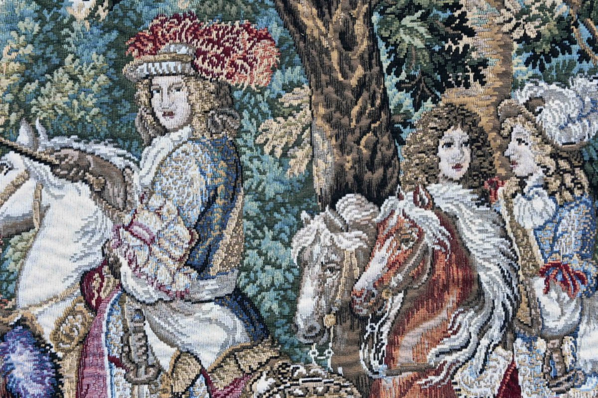 The Flemish Tapestry "the Sun King, Bruges Canal" – 150×100 Cm – No. 1648-photo-3