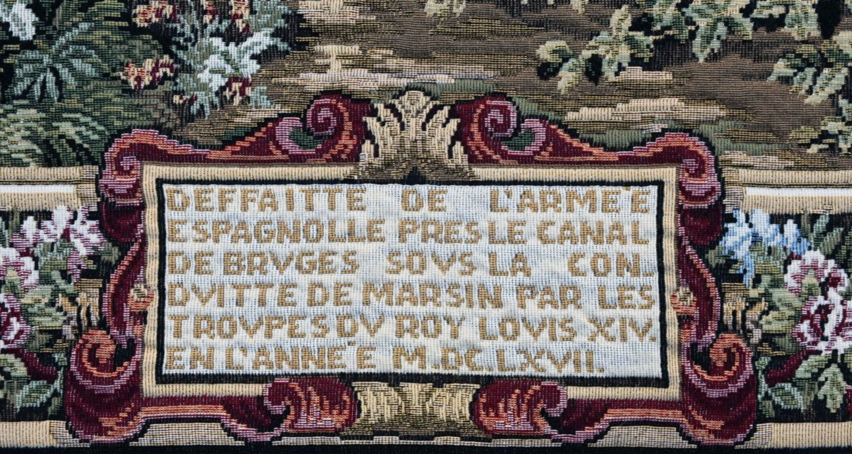 The Flemish Tapestry "the Sun King, Bruges Canal" – 150×100 Cm – No. 1648-photo-4