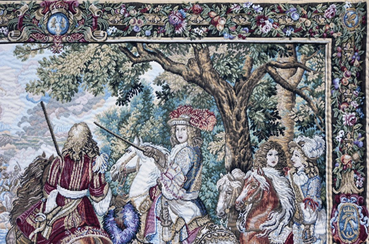 The Flemish Tapestry "the Sun King, Bruges Canal" – 150×100 Cm – No. 1648-photo-2