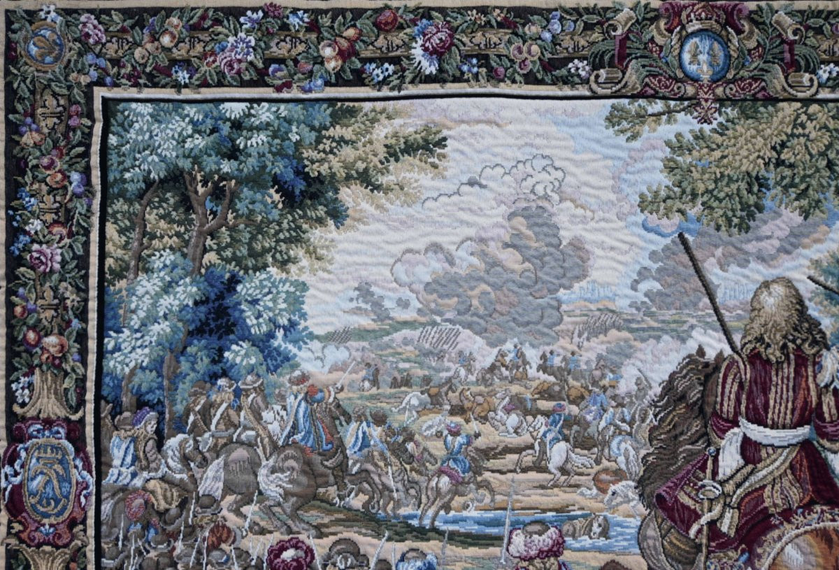 The Flemish Tapestry "the Sun King, Bruges Canal" – 150×100 Cm – No. 1648-photo-3