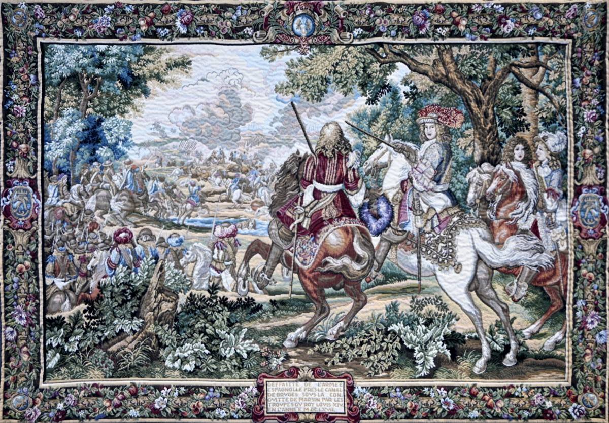 The Flemish Tapestry "the Sun King, Bruges Canal" – 150×100 Cm – No. 1648
