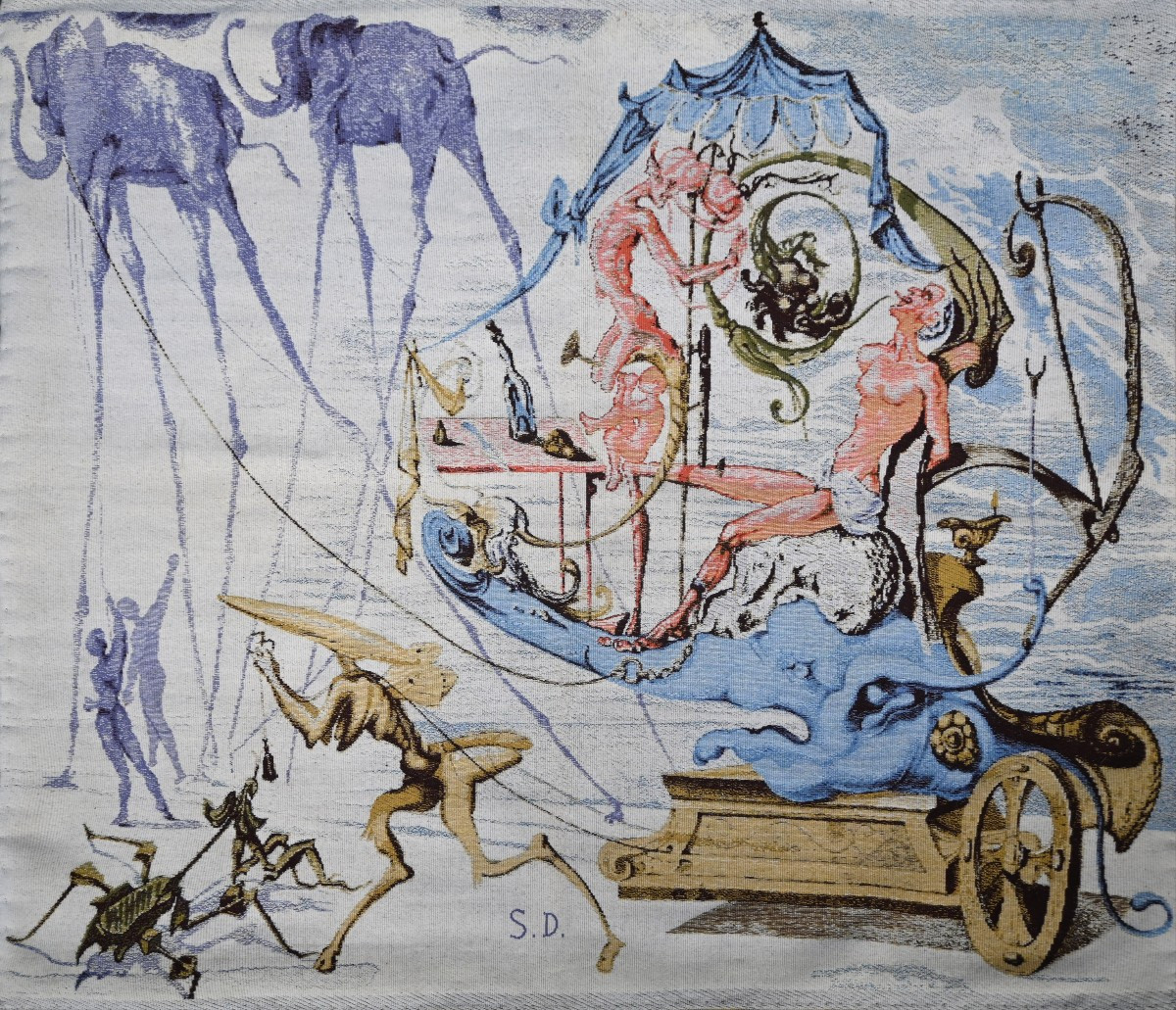 La Tapisserie du XXe siècle - SALVADOR DALI, "Le Char de Bacchus" - 140Lx110H - N° 1657