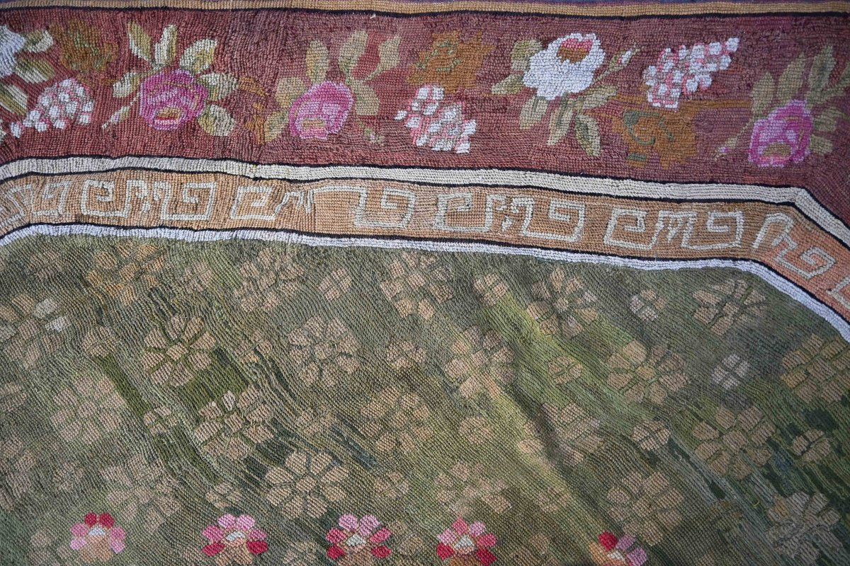 Tapis ancien d’époque Empire - Aubusson vers 1820 – 360 × 380 cm – N° 1644-photo-2