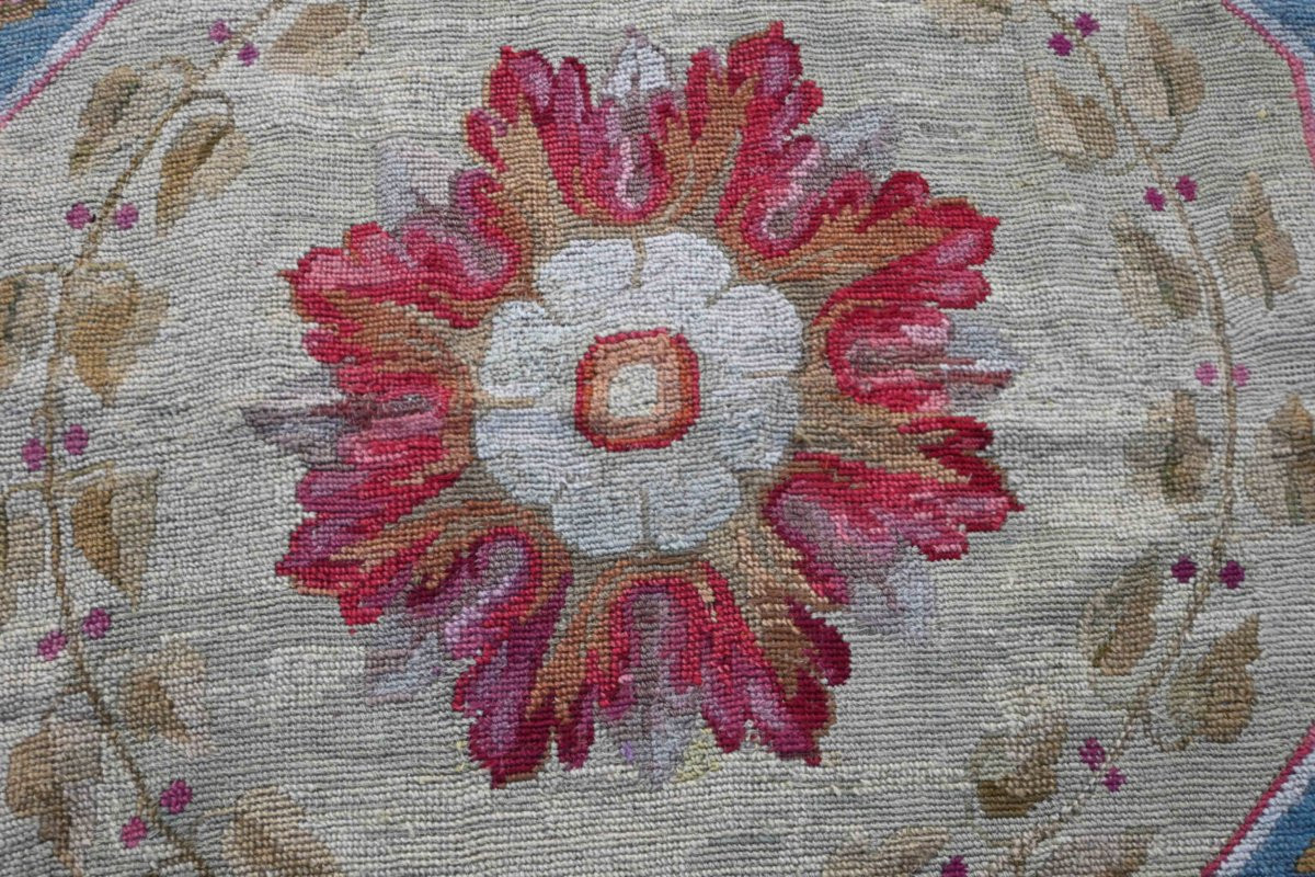 Tapis ancien d’époque Empire - Aubusson vers 1820 – 360 × 380 cm – N° 1644-photo-5