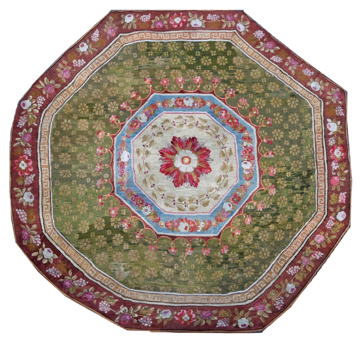 Tapis ancien d’époque Empire - Aubusson vers 1820 – 360 × 380 cm – N° 1644