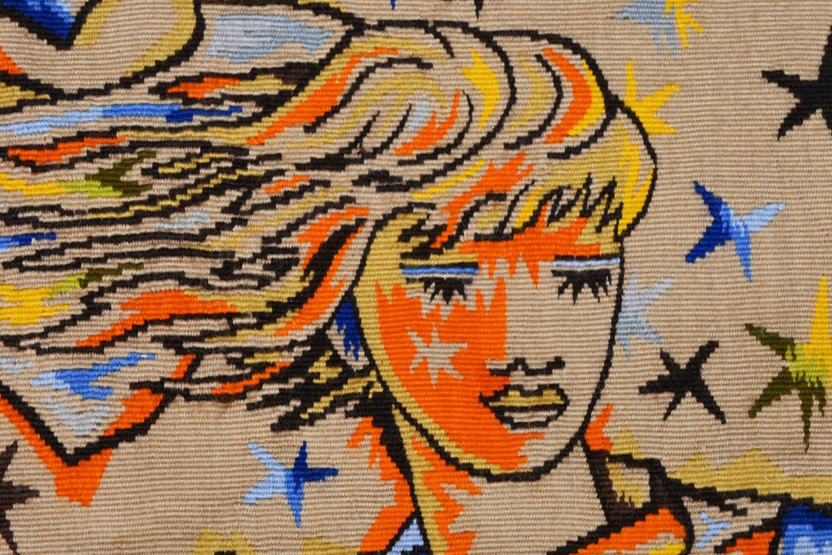 Tapisserie atelier PICAUD Aubusson du XXe siècle - « Le Vent », Élie Grekoff - N° 1655-photo-3