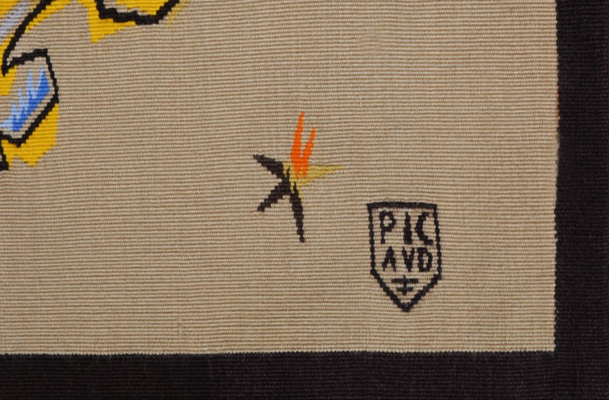 Tapisserie atelier PICAUD Aubusson du XXe siècle - « Le Vent », Élie Grekoff - N° 1655-photo-1