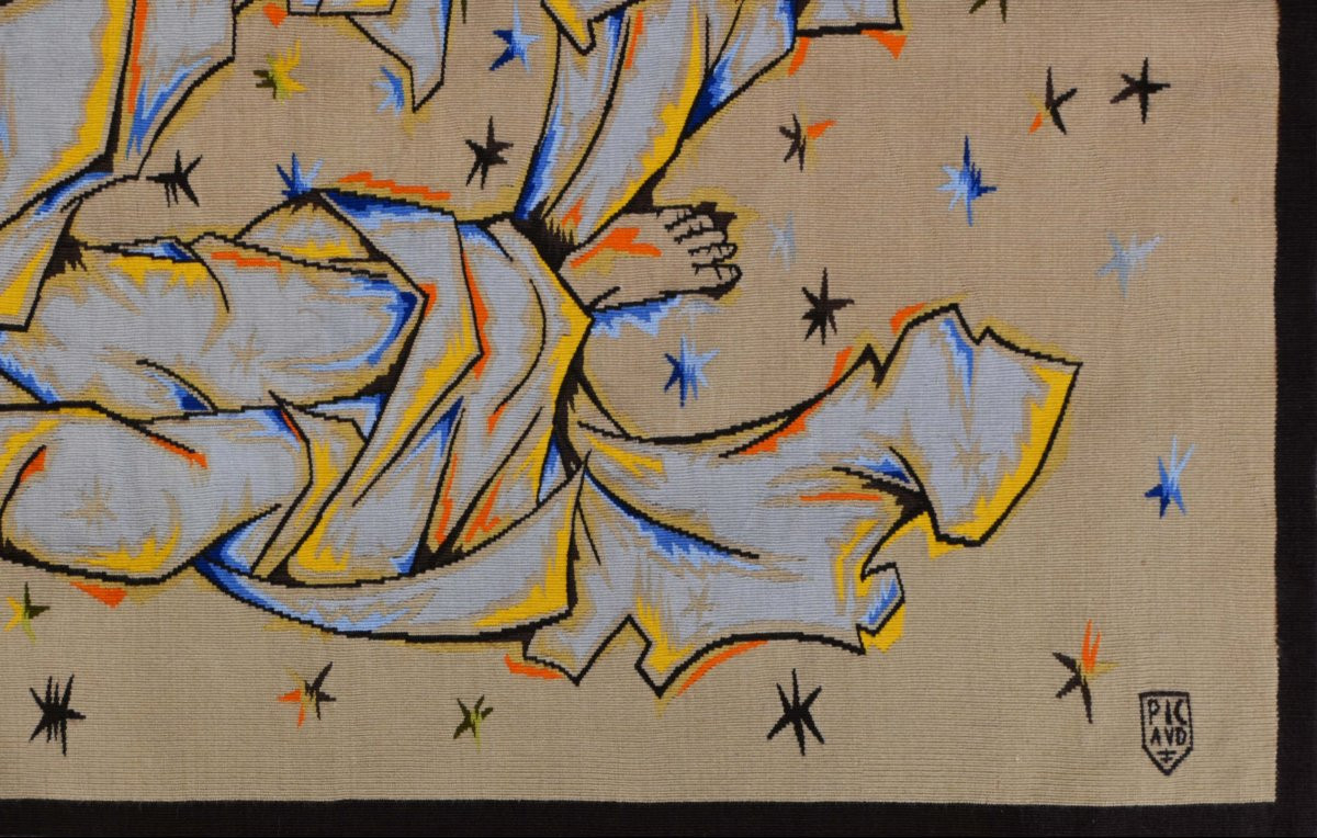 Tapisserie atelier PICAUD Aubusson du XXe siècle - « Le Vent », Élie Grekoff - N° 1655-photo-3