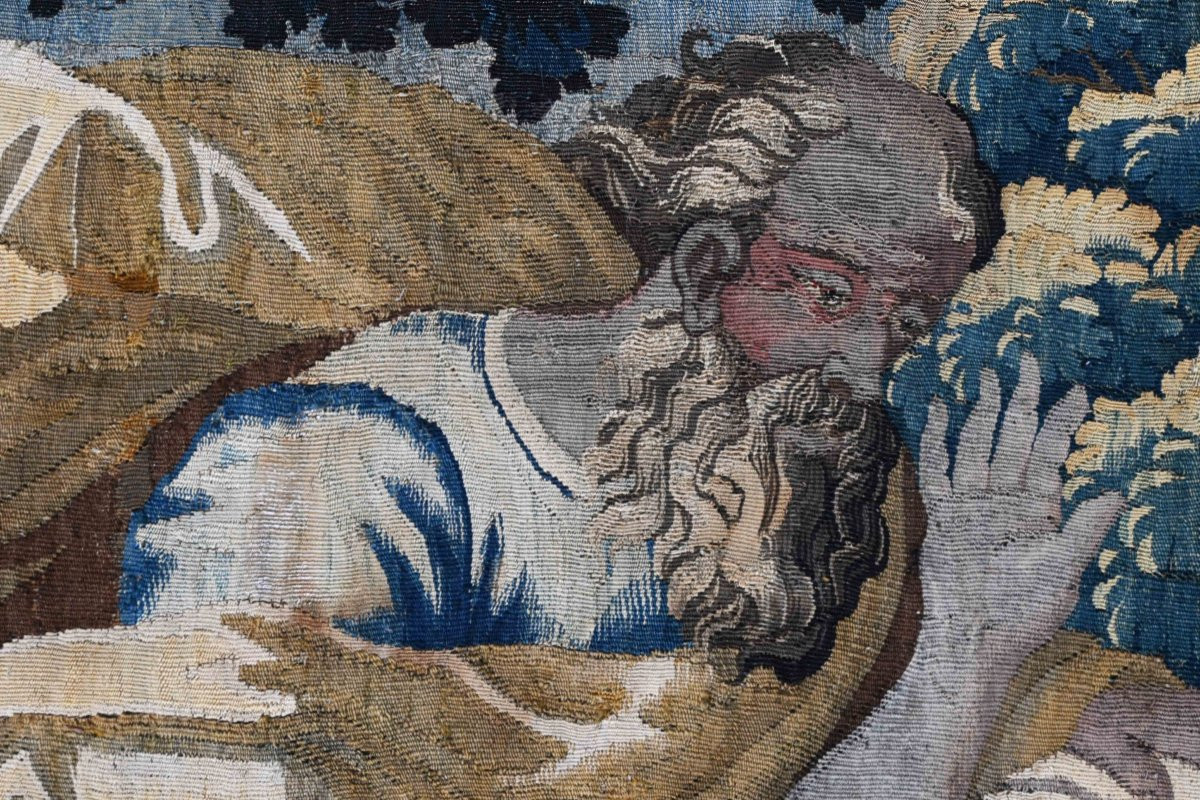17th Century Aubusson Tapestry - The Story Of Susanna And The Two Old Men - N° 1658-photo-4