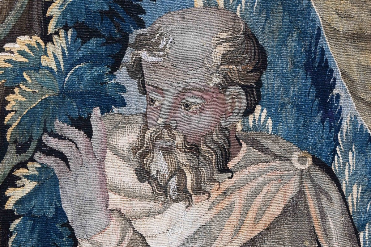 17th Century Aubusson Tapestry - The Story Of Susanna And The Two Old Men - N° 1658-photo-1