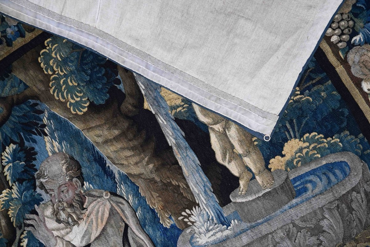 17th Century Aubusson Tapestry - The Story Of Susanna And The Two Old Men - N° 1658-photo-6