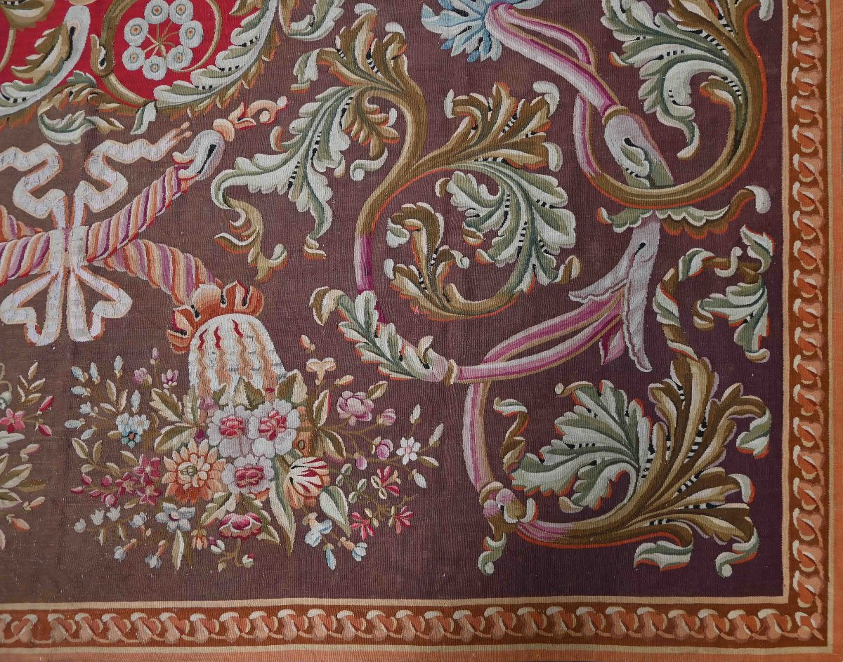 Tapis d’époque Napoléon III – Manufacture d’Aubusson – Vers 1860 – N° 1429-photo-2