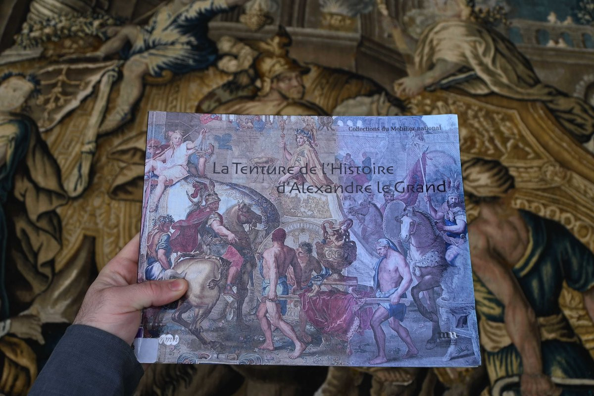 Tapisserie Aubusson XVIIème, L’Entrée d’Alexandre dans Babylone d’après Charles Le Brun -N 1610-photo-6