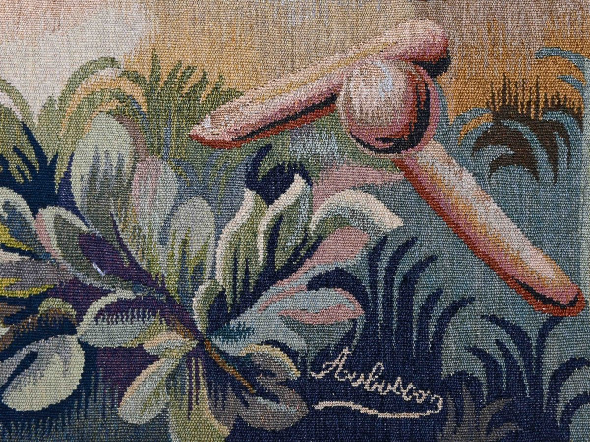19th-century Aubusson Tapestry – Countryside Scene “game Of Pétanque” - N° 1332-photo-5