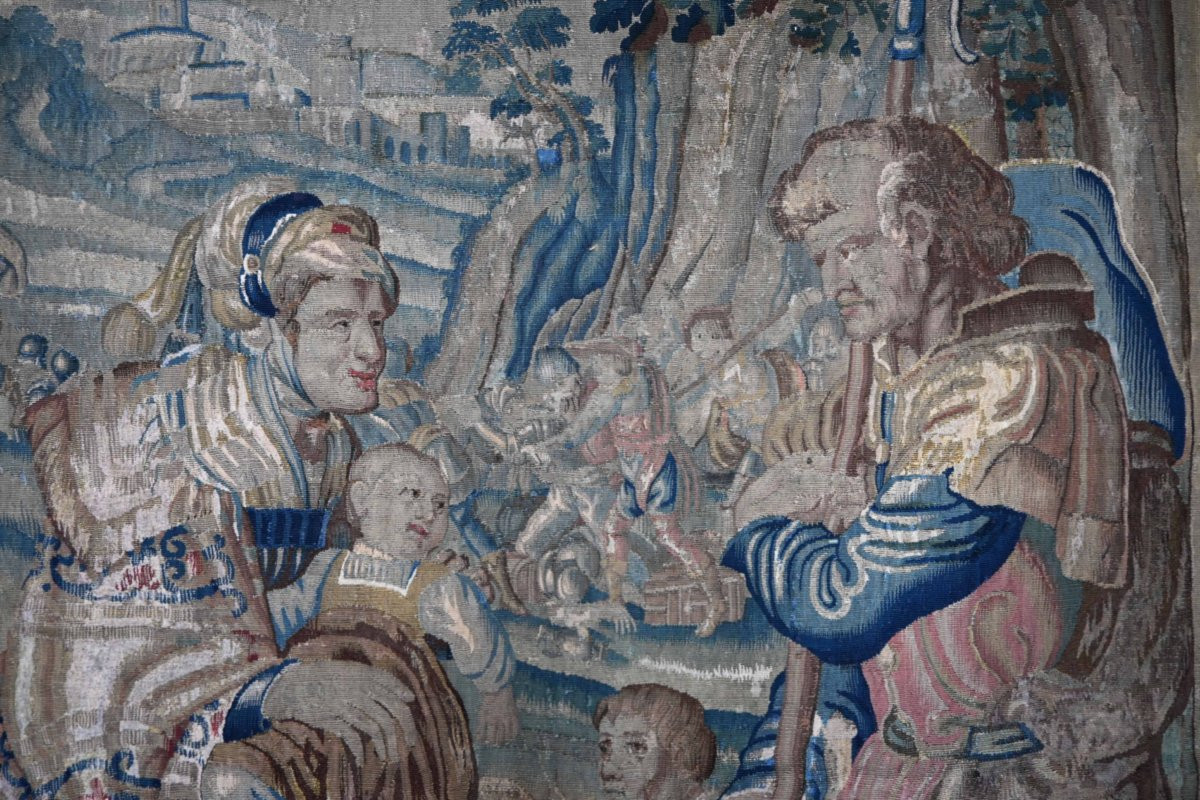 Tapisserie de la Manufacture des Bruxelles XVIIe.s - L'histoire de Moïse et Séphora - N° 1650-photo-3
