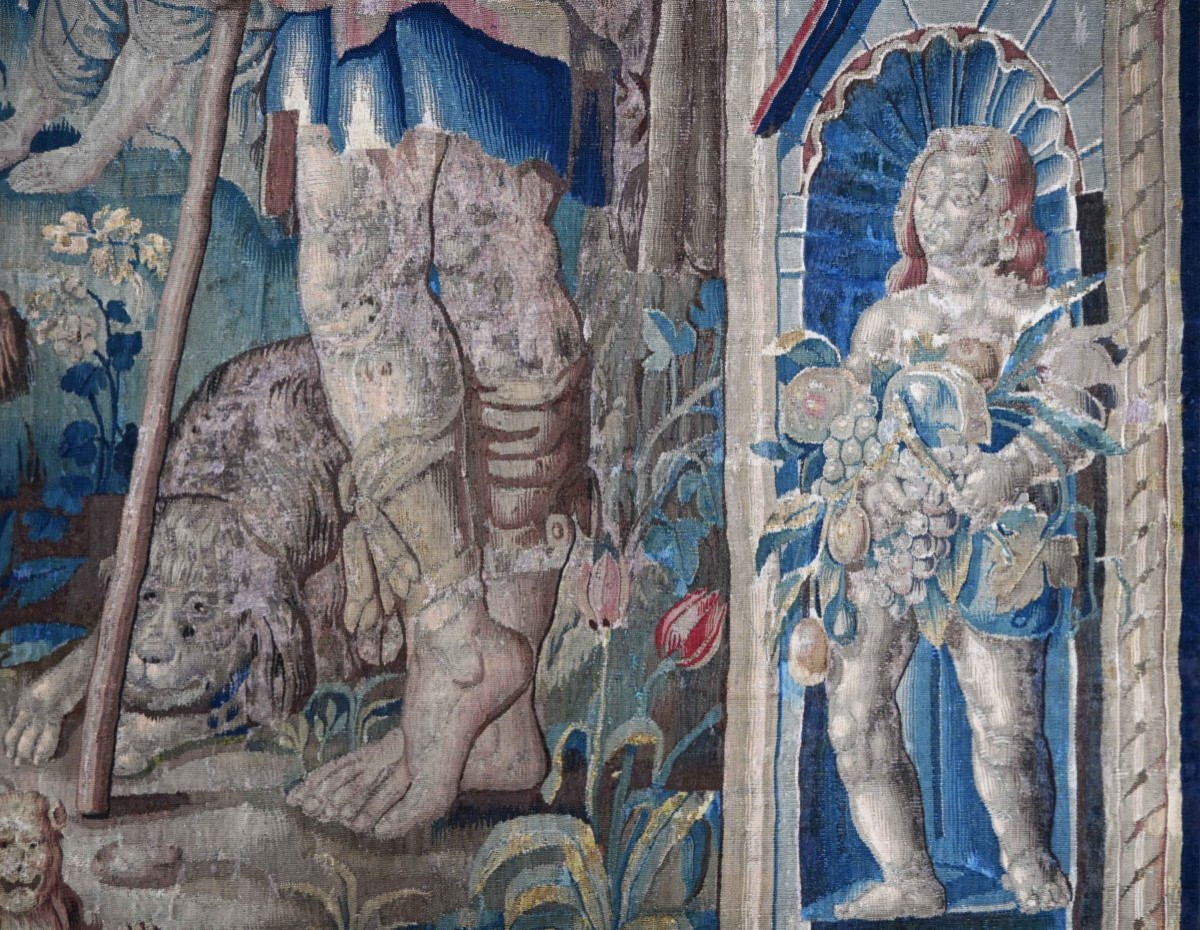 Tapisserie de la Manufacture des Bruxelles XVIIe.s - L'histoire de Moïse et Séphora - N° 1650-photo-3