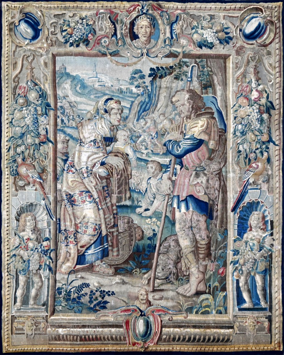 Tapisserie de la Manufacture des Bruxelles XVIIe.s - L'histoire de Moïse et Séphora - N° 1650