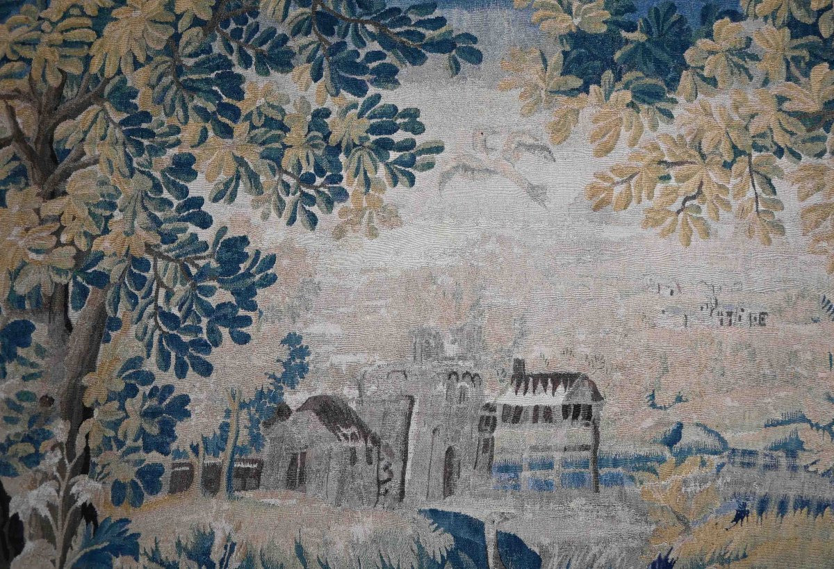 Tapisserie De Verdure d'Audenarde - Manufacture Des Flandres, XVIIIᵉ Siècle - N° 1346-photo-4