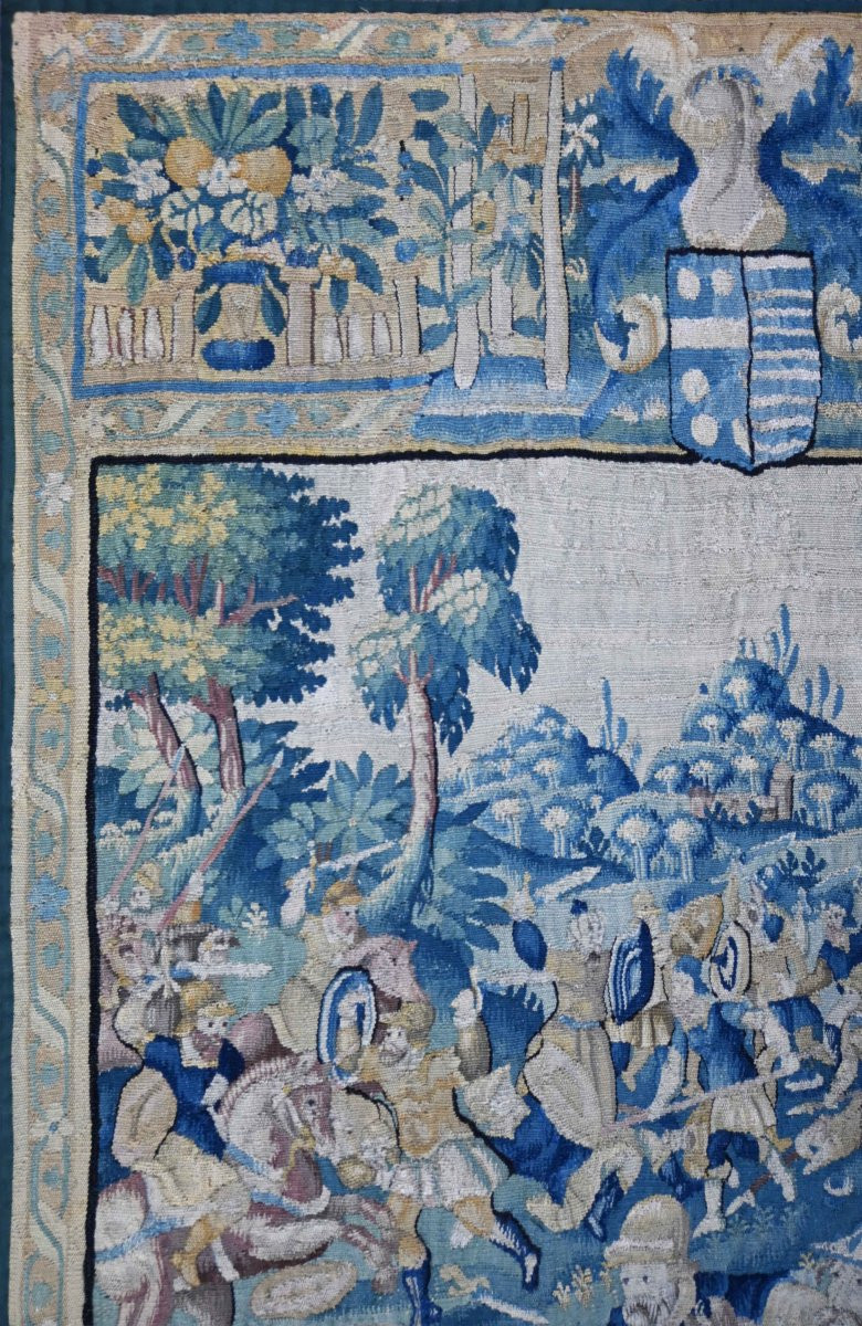 16th Century Flanders Tapestry - The Bravery Of David's Army - N° 1660-photo-4