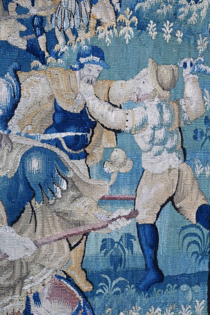 16th Century Flanders Tapestry - The Bravery Of David's Army - N° 1660-photo-6
