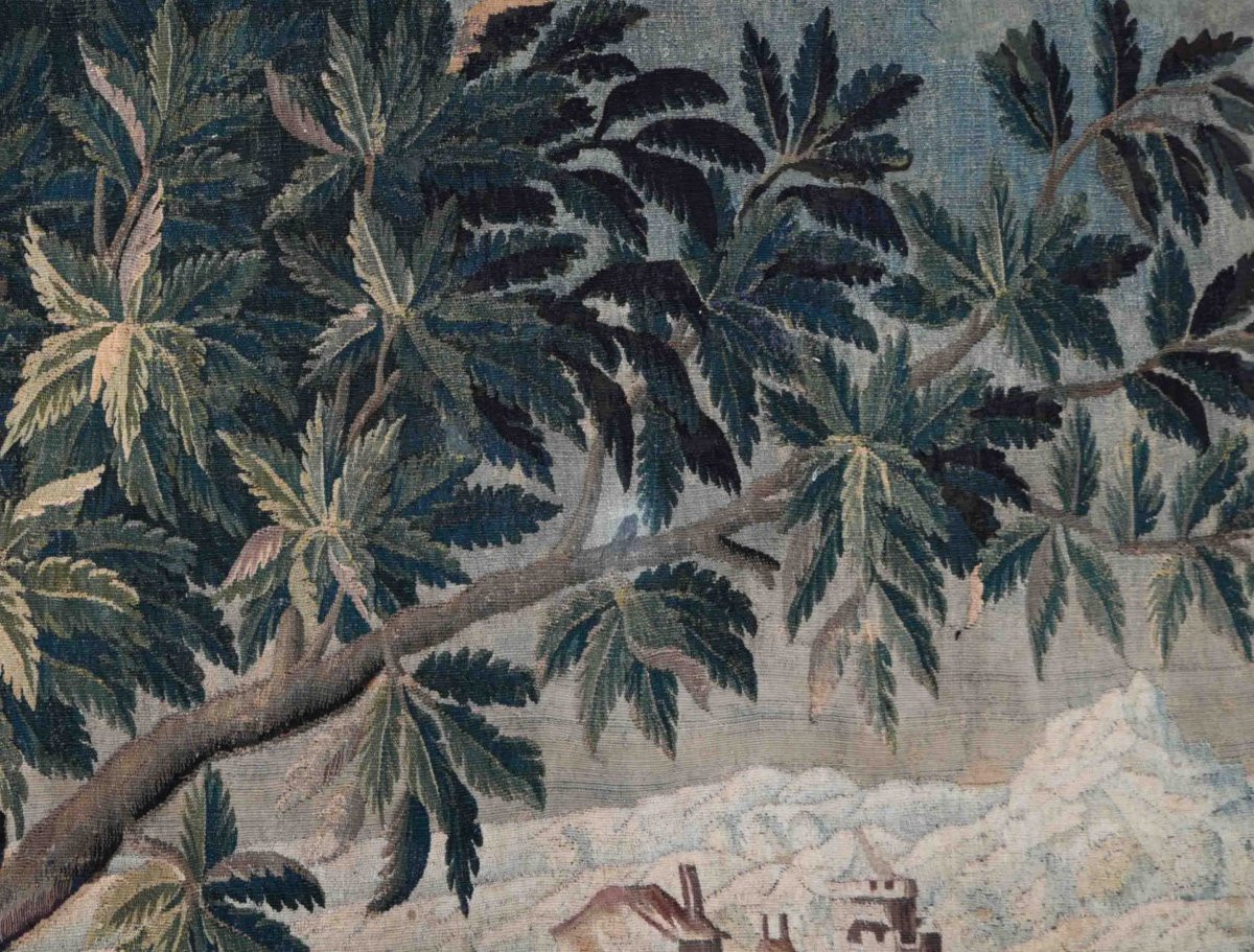 Tapisserie Verdure XVIIIe siècle - Manufacture Royale d'Aubusson - N° 1386-photo-5
