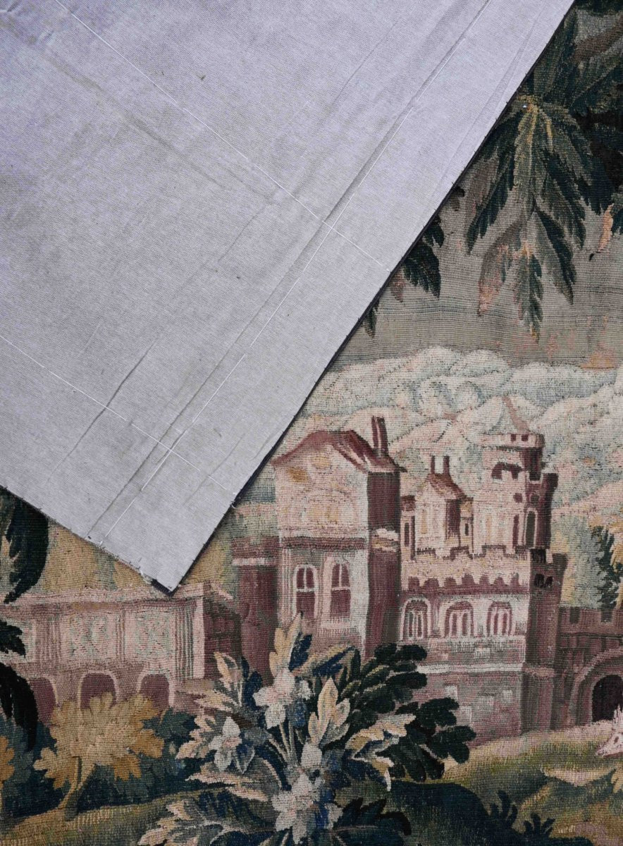 Tapisserie Verdure XVIIIe siècle - Manufacture Royale d'Aubusson - N° 1386-photo-6