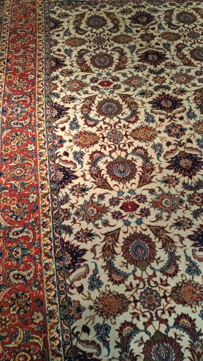 Important Isfahan Rug  Reference: N° 1018 Origin: Isfahan (isfahan), Iran-photo-2